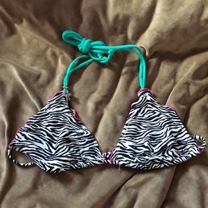 3/$15!!! Zebra print bikini top - vix